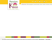 Tablet Screenshot of pension-kleon.com